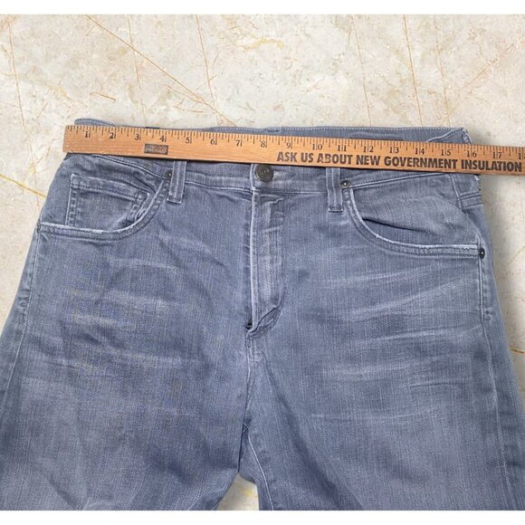 Citizens Of Humanity SID Gray Denim Jeans Size 32 Straight Leg - Picture 3 of 9